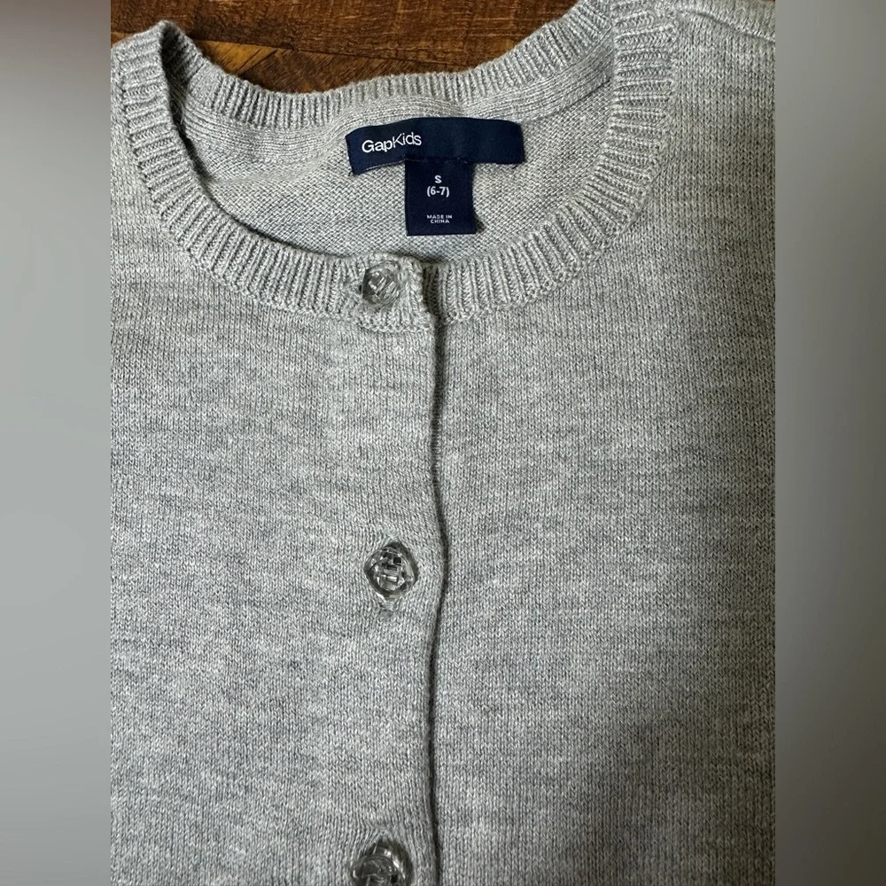 Gap Kids Girls S (6/7) Gray Cardigan‎ Sweater